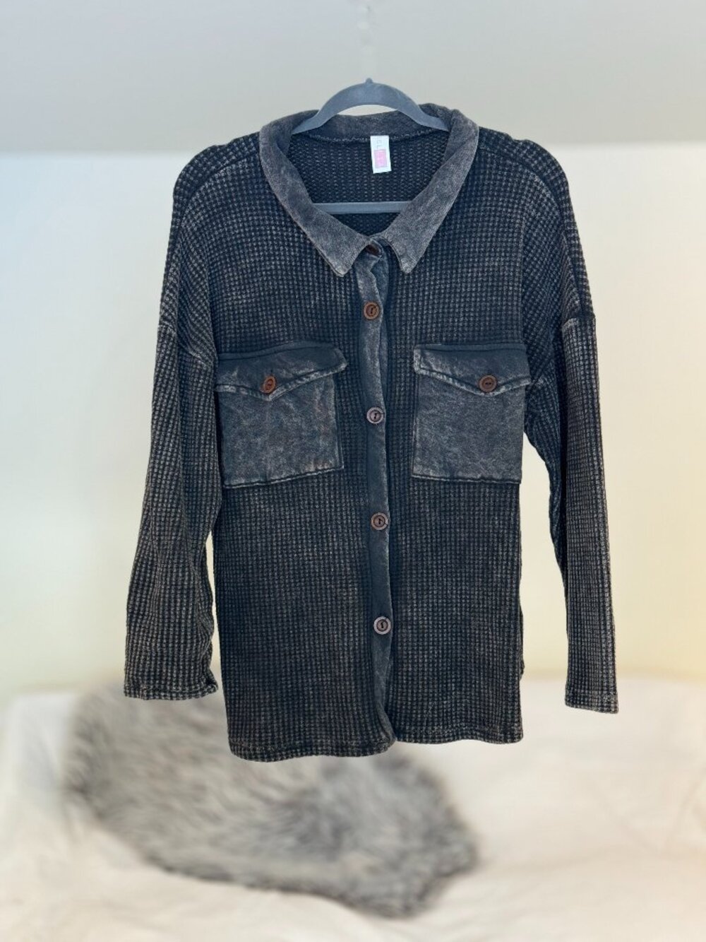 Rebellia Waffle Button Down